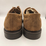 POLO RALPH LAUREN MEN'S 10 ASHER WINGTIP SUEDE BROWN OXFORD DRESS 17623 NWOB
