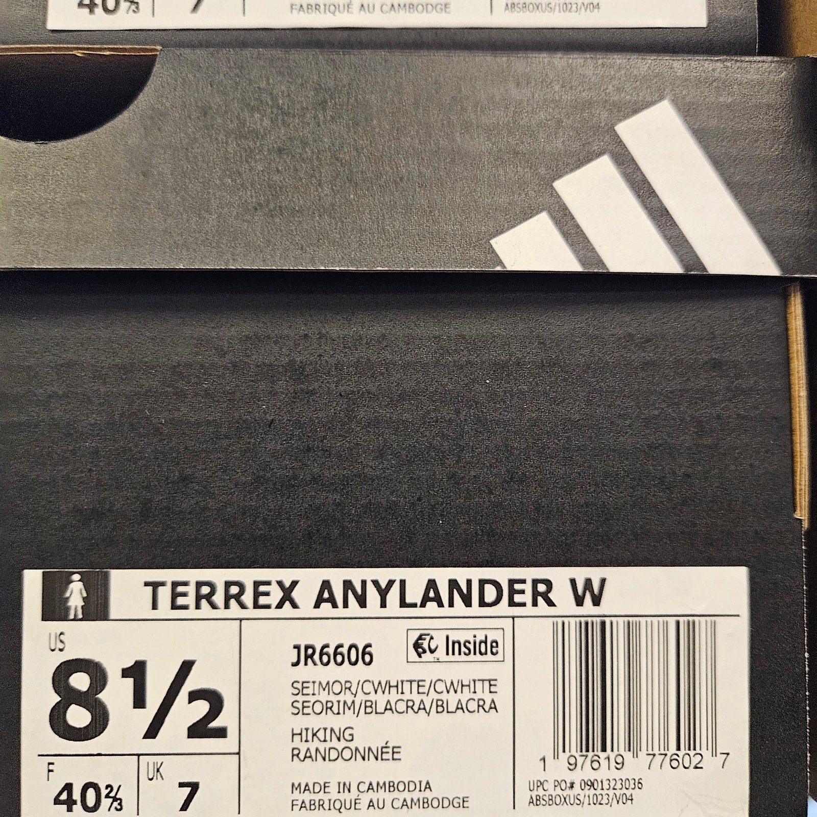 ADIDAS WOMEN'S 8.5 TERREX ANYLANDER JR6606 BLUE WHITE NIB