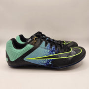NIKE MEN'S 9.5 ZOOM RIVAL SPRINT TRACK SPIKES IM9132-300 BLACK VOLT BLUE NWOB