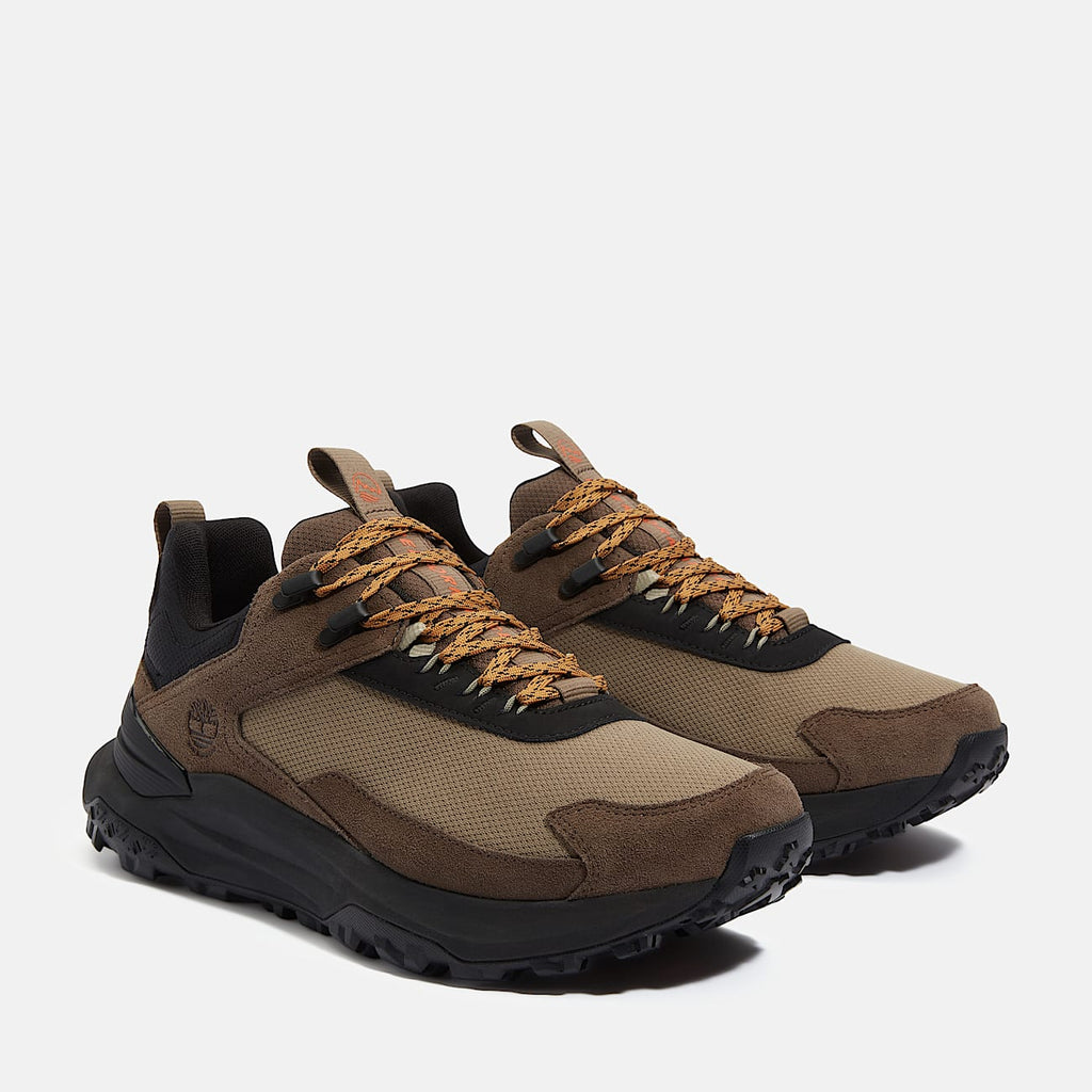 TIMBERLAND MEN'S 13 MOTION ACCESS LOW LACE UP WP SNEAKER MD BEIGE MESH BROWN NIB