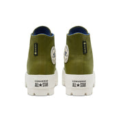 CONVERSE WOMEN'S 9.5 CHUCK TAYLOR ALL STAR GTX LUGGED LEATHER DARK MOSS GREEN