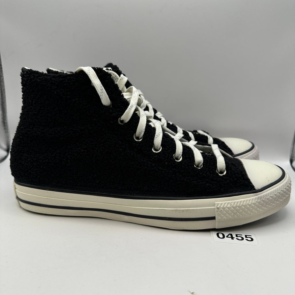 CONVERSE COSY CLUB Men's 11 Winterized Chuck Hi Top 170017F Sherpa Black