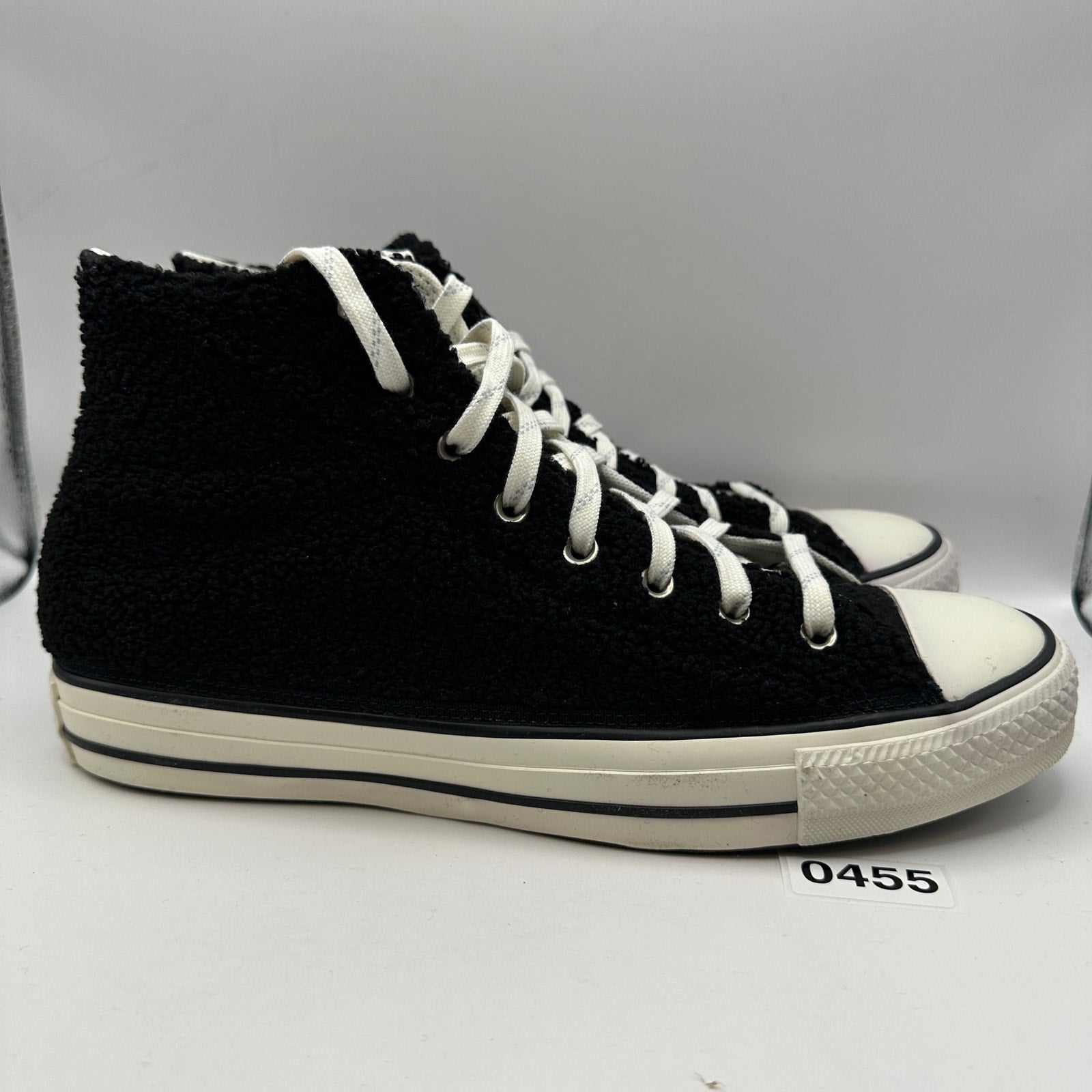 CONVERSE COSY CLUB Men's 11 Winterized Chuck Hi Top 170017F Sherpa Black
