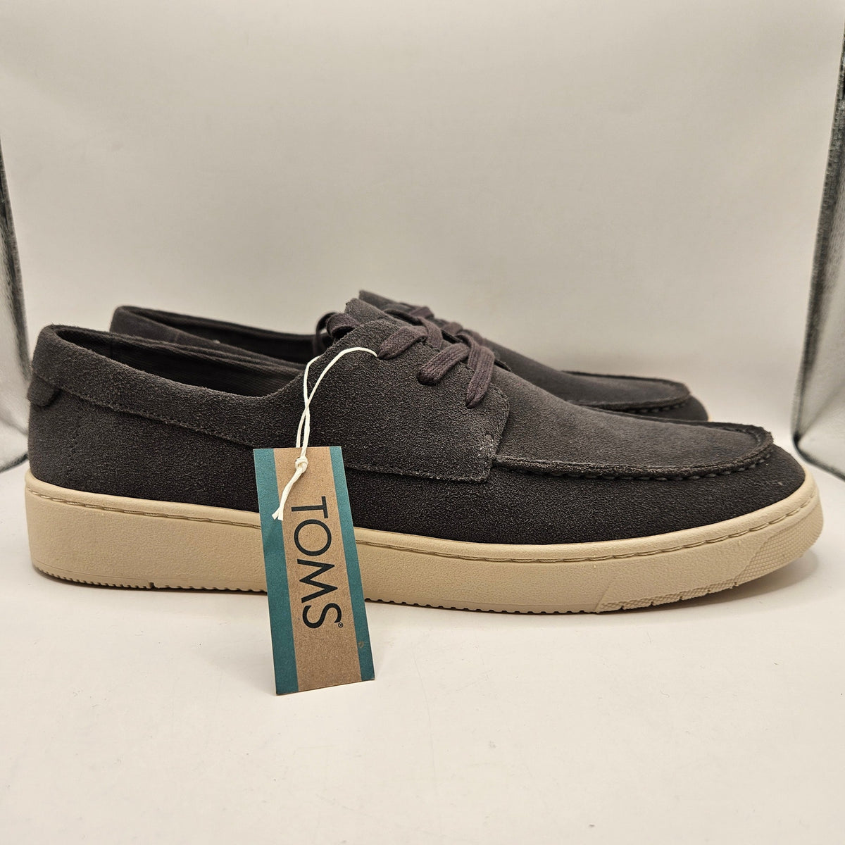 TOMS MEN'S 14 TRAVEL LITE LONDON LOAFER FORGED IRON SUEDE 10021272