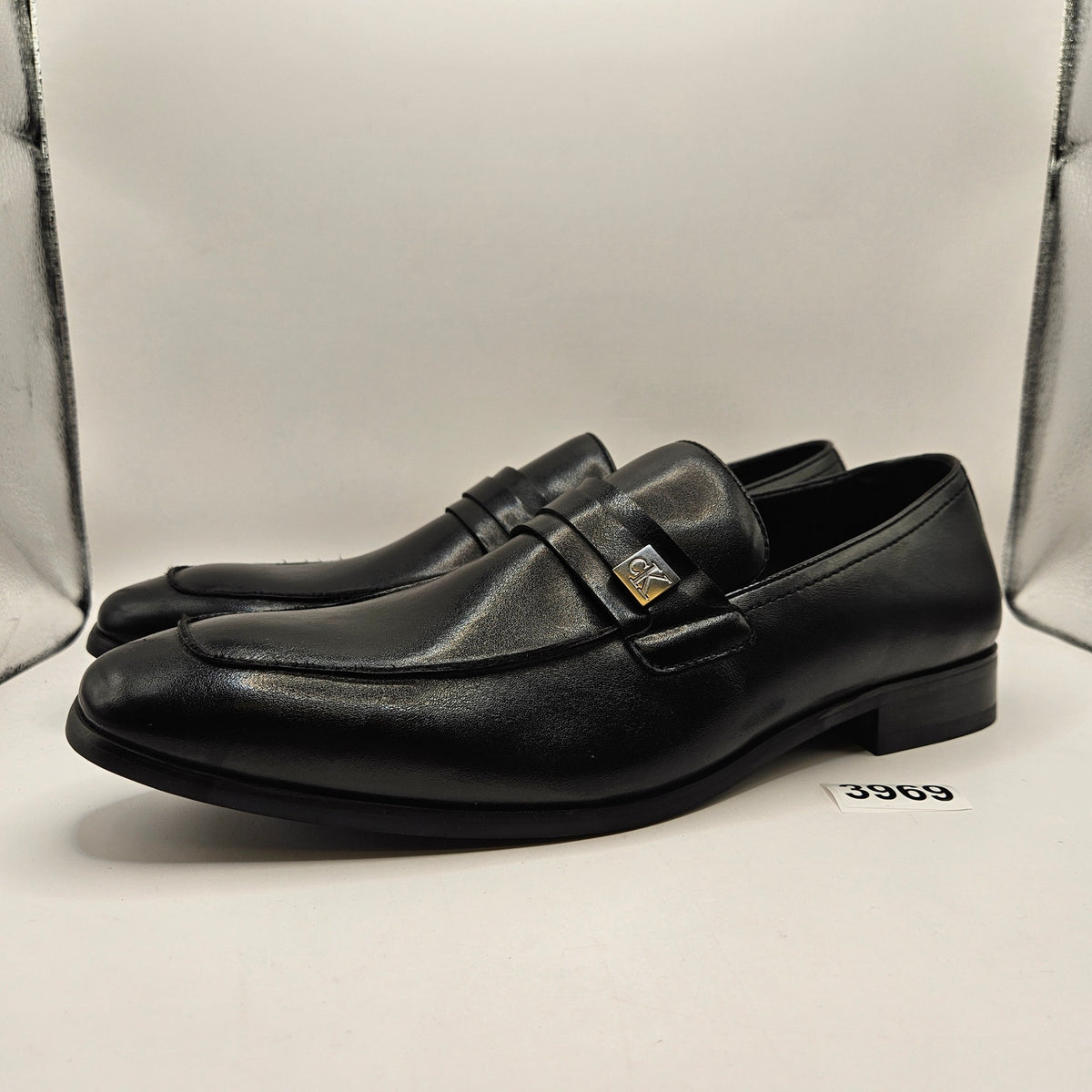 CALVIN KLEIN MEN'S 13 CMJIMNON-R JAMESON LOAFER BLACK SLIP-ON DRESS SHOES NWOB