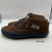 VANS X NICK MICHEL MEN'S SIZE 6 HALF CAB SUEDE BROWN/NAVY BLUE