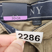 JACHS NEW YORK MEN'S 30X34 TAN MIDE WEIGHT 5 POCKET STRETCH PANT NWT