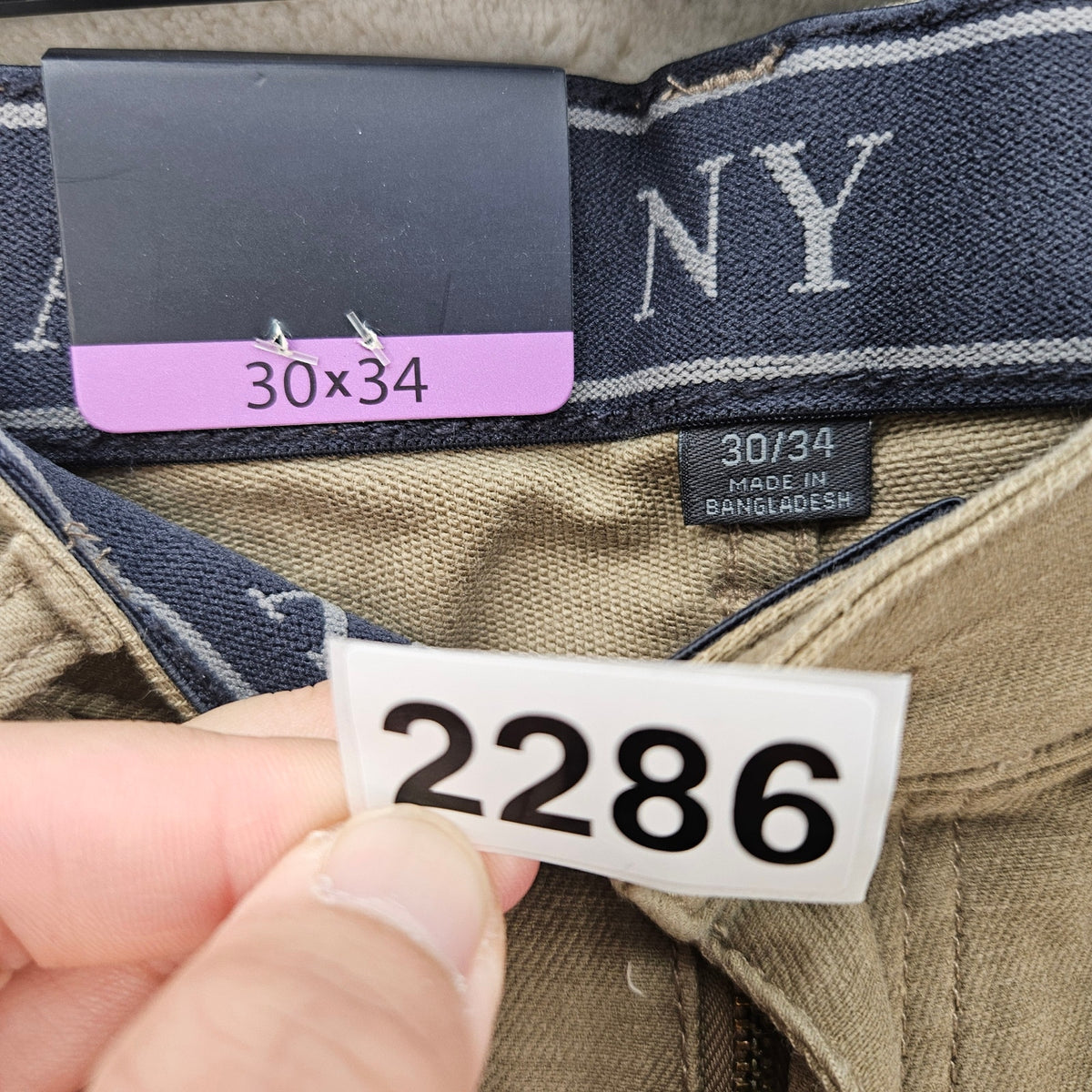 JACHS NEW YORK MEN'S 30X34 TAN MIDE WEIGHT 5 POCKET STRETCH PANT NWT