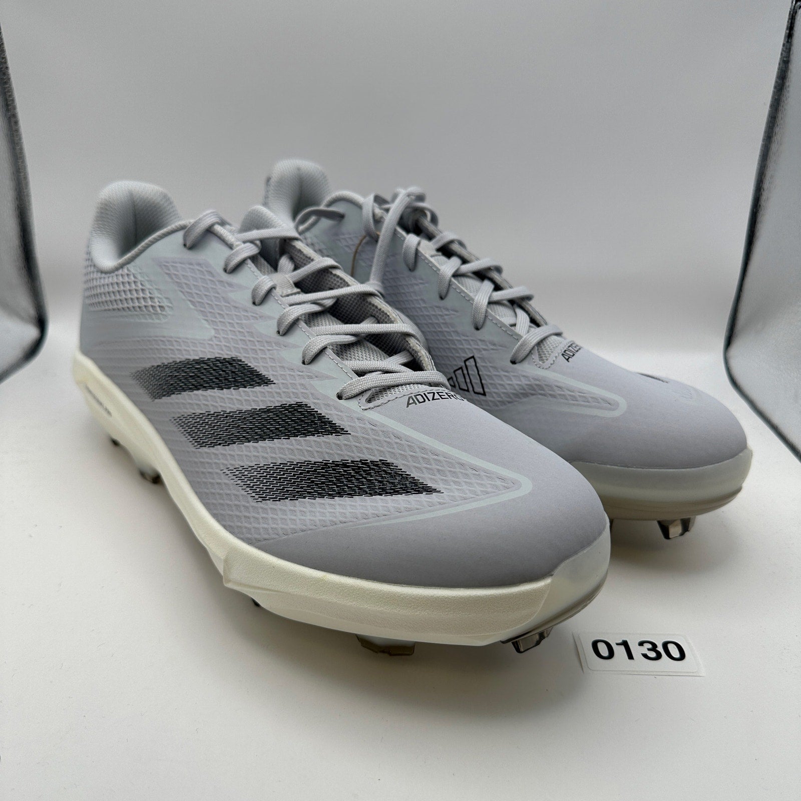 ADIDAS Adizero Electric Mens 14 Baseball Cleats Gray/Black IF3267