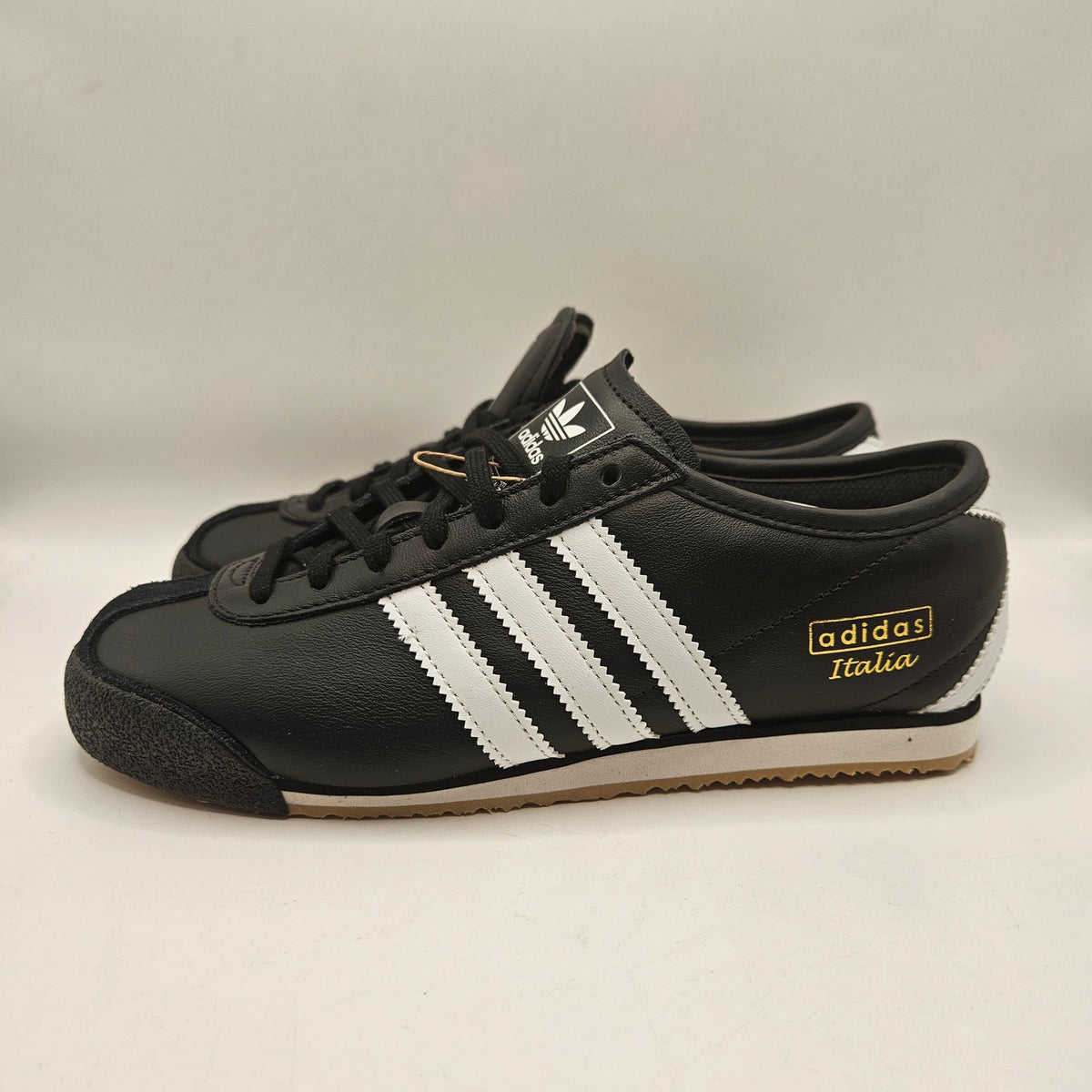 ADIDAS ORIGINAL MEN'S 5 ITALIA 70S OG CORE BLACK WHITE GUM JS1324 NWOB