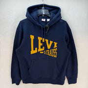 LEVI'S MEN'S S BLUE FLEECE HOODIE SIMPLICITY STYLE WARM SOFT
