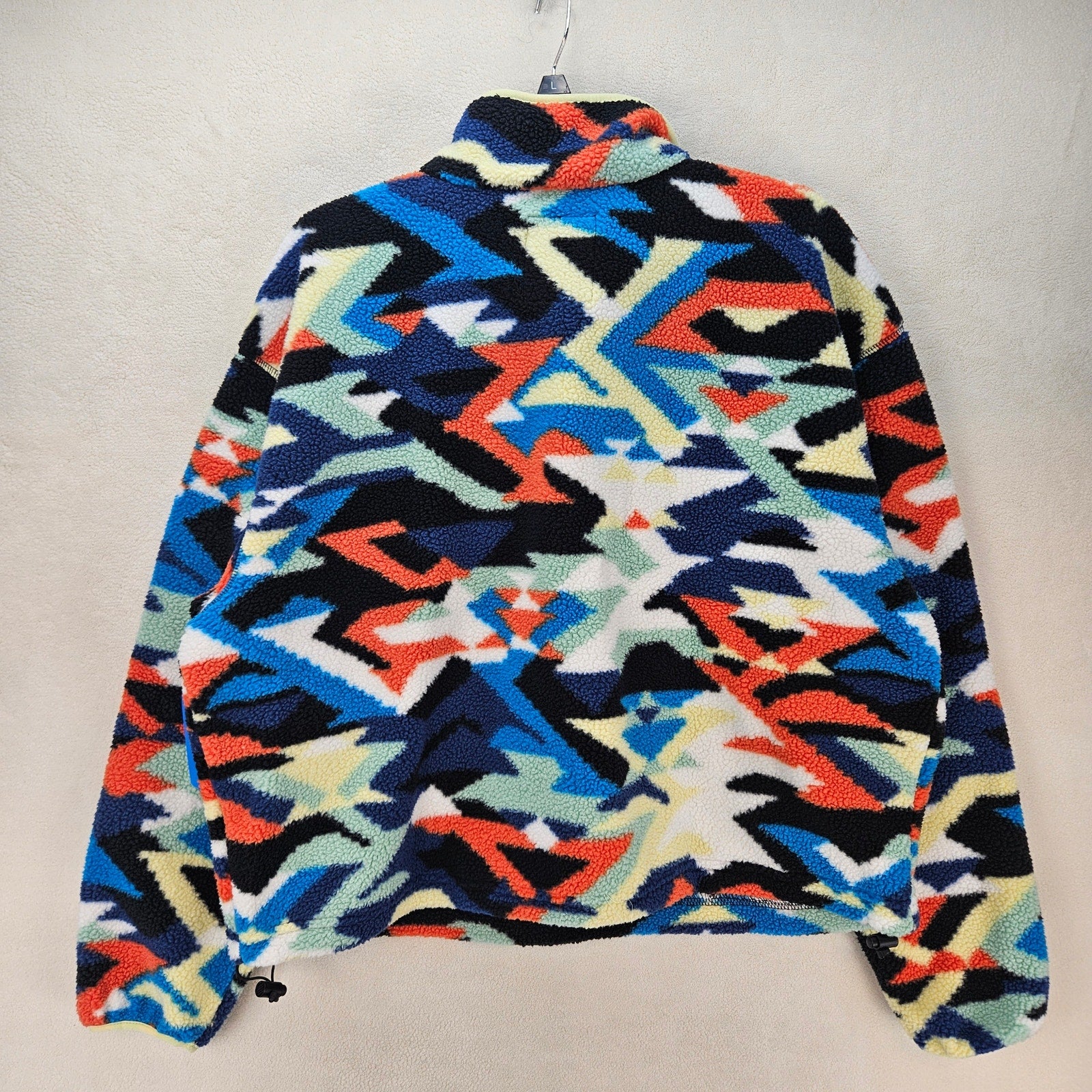 COLUMBIA WOMEN'S XL HELVETIA II PRINTED CROPPED HALF SNAP FLEECE PULLOVER NWT