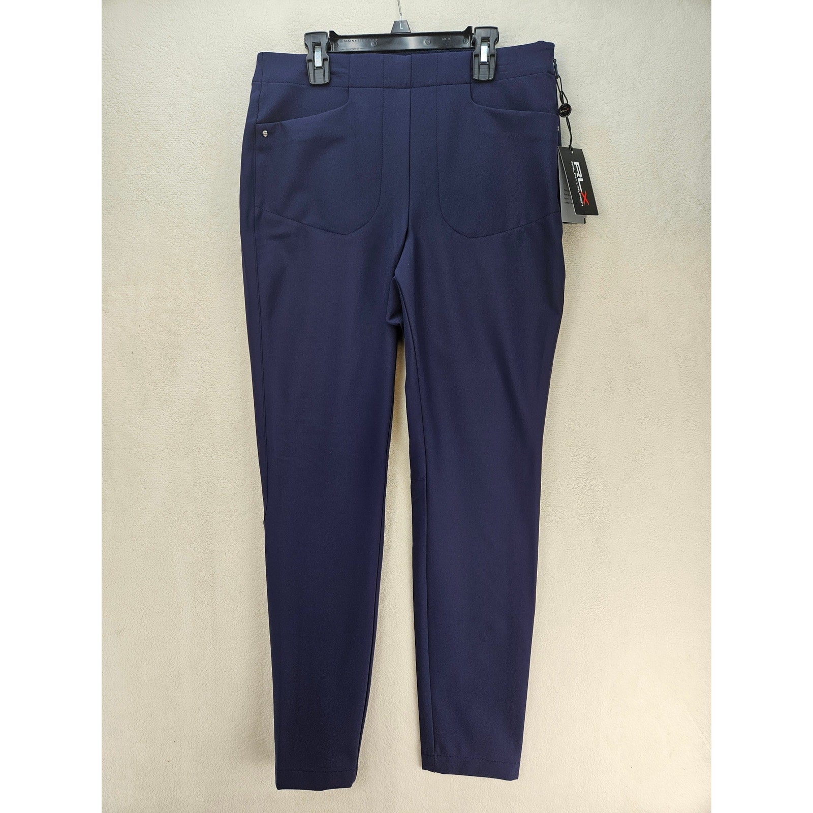 RLX RALPH LAUREN WOMEN'S 6 NAVY STRETCH GOLF PANTS EXTENSIBLE NWT