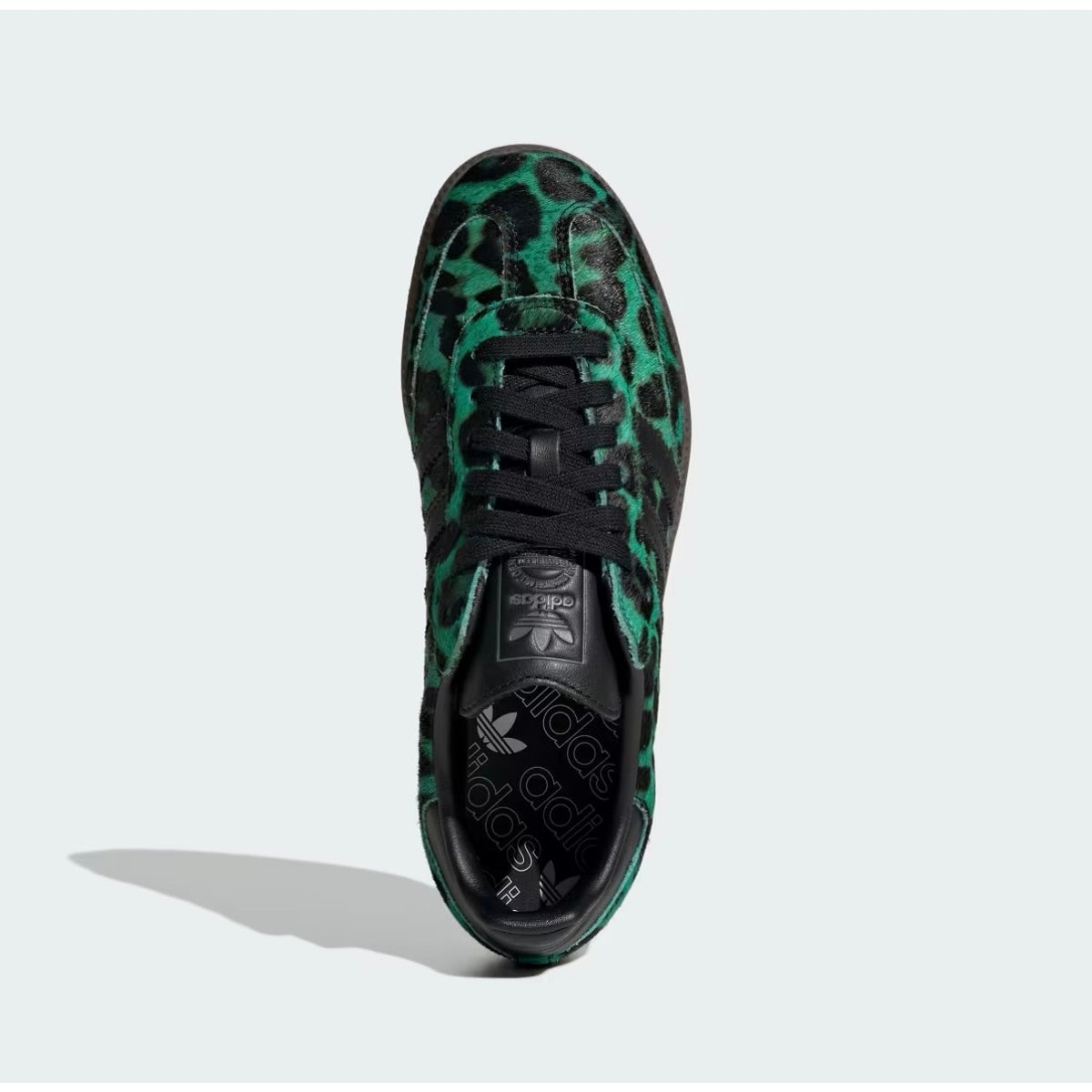 ADIDAS ORIGINALS WOMEN'S 8.5 SAMBA OG LEOPARD SEMI SCREAMING GREEN HQ9374 NWOB