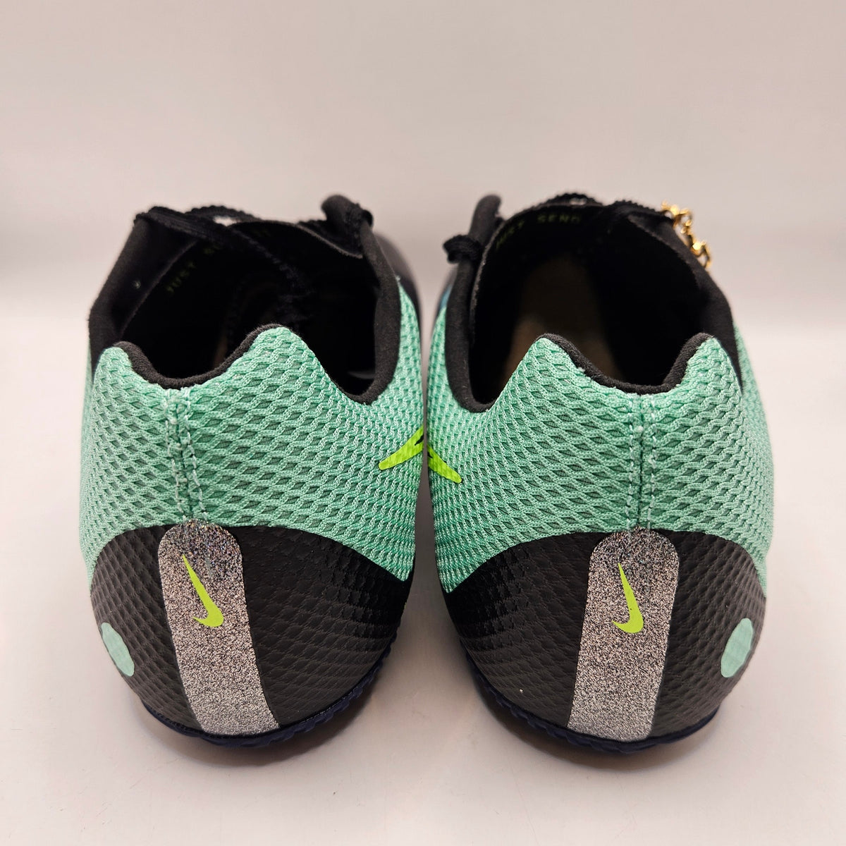 NIKE MEN'S 9.5 ZOOM RIVAL SPRINT TRACK SPIKES IM9132-300 BLACK VOLT BLUE NWOB