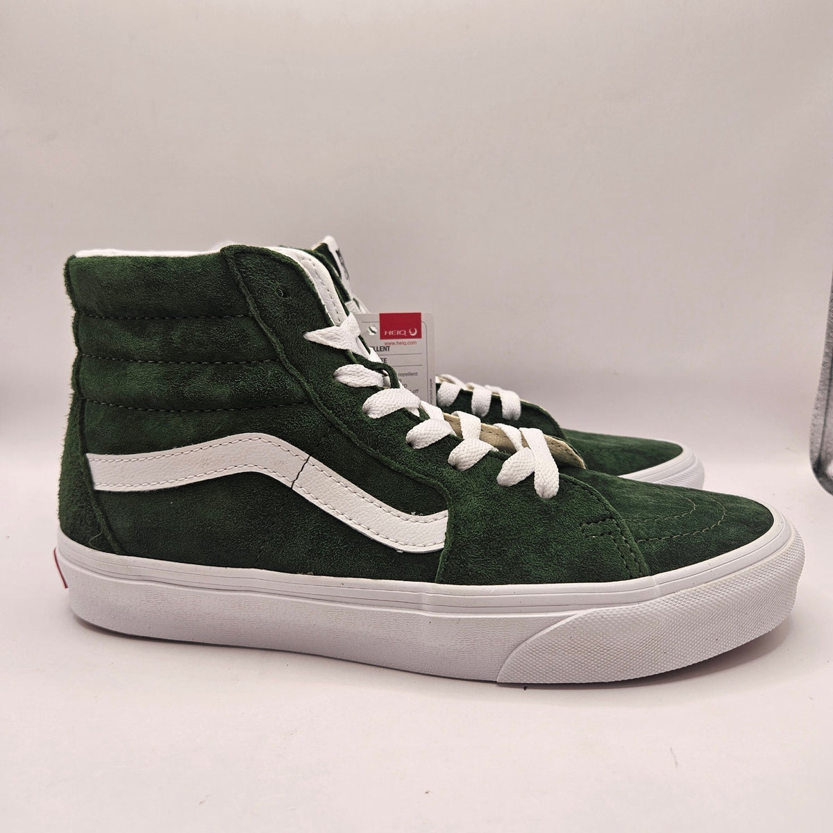 VANS WOMEN'S 8 SK8 HI PIG SUEDE DOUGLAS FIR GREEN RARE NWOB