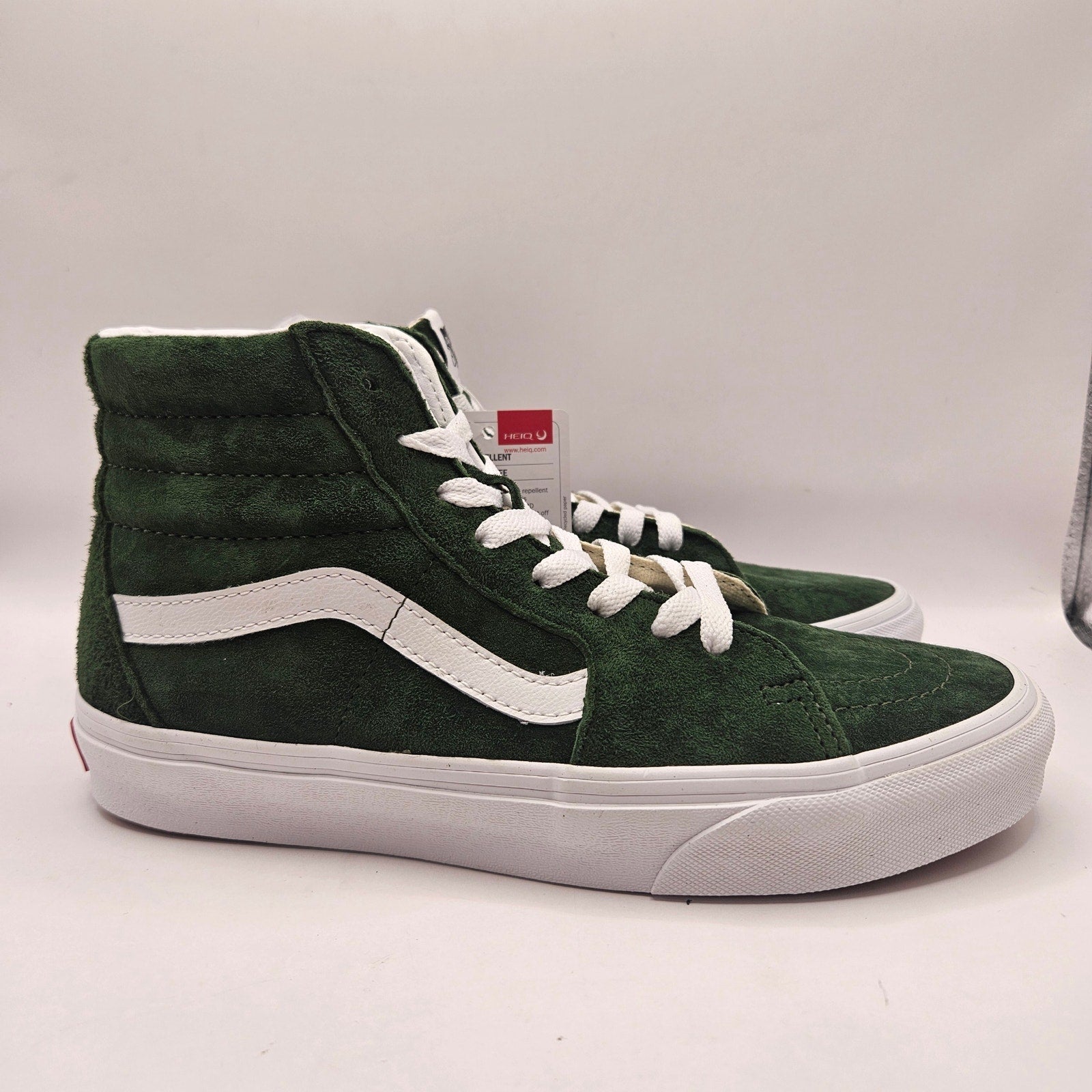 VANS WOMEN'S 8 SK8 HI PIG SUEDE DOUGLAS FIR GREEN RARE NWOB