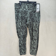 ADIDAS WOMEN'S XL STASH POCKET TRANING ANIMAL PRINT 7/8 LEGGINGS NWT HR2967