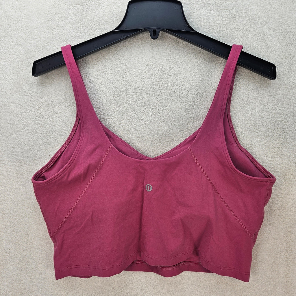 LULULEMON WOMEN'S 14 ALIGN TANK BRA GYM TRAINING SPORTSWEAR LW1CW8S PINK
