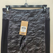 ASICS WOMEN'S MEDIUM KATE POCKET CAPRI 7/8 LEGGING BREATHABLE GRAY NWT