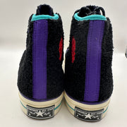 CONVERSE Men's 8.5 Chuck 1970 High Top Sherpa Teal Purple 169784C