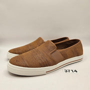 LAUREN RALPH LAUREN WOMEN'S 7.5 JINNY WOVEN SLIP-ON SNEAKER TAN NWOB