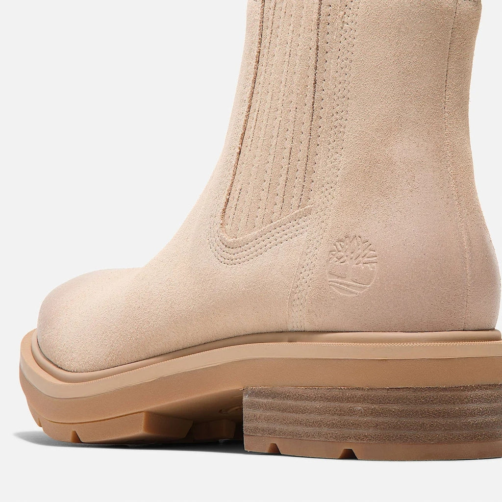 TIMBERLAND WOMEN'S 10 BRIMFIELD MID CHELSEA BOOT LIGHT BEIGE SUEDE NIB