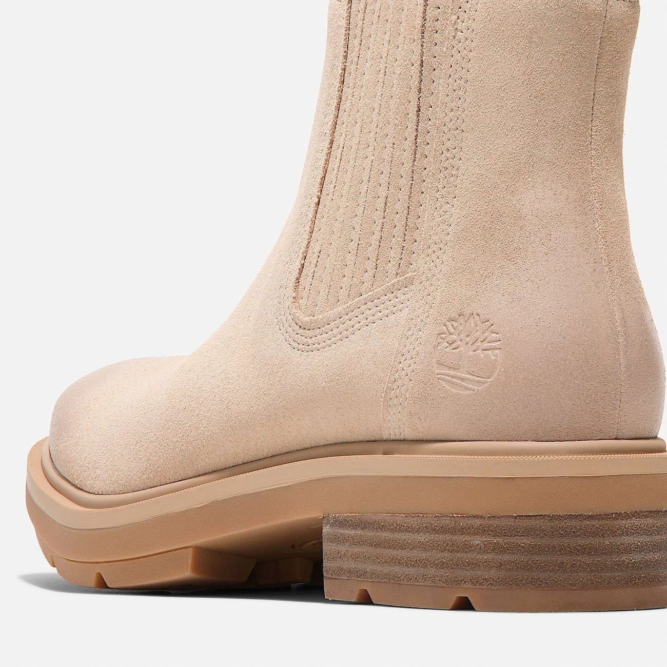 TIMBERLAND WOMEN'S 10 BRIMFIELD MID CHELSEA BOOT LIGHT BEIGE SUEDE NIB