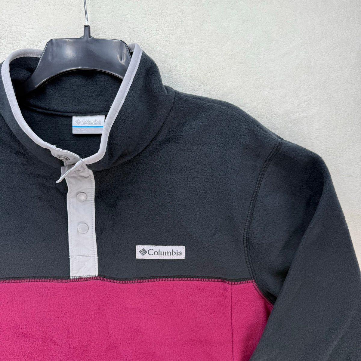 COLUMBIA MEN'S L STEENS MOUNTAIN HALF SNAP FLEECE RED ONION