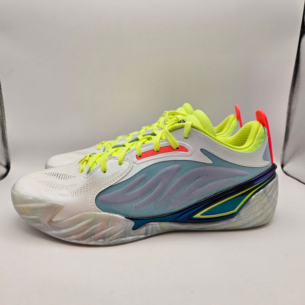 PUMA MEN'S 9.5 ALL-PRO NITRO ELITE BASKETBALL WHITE MULTI-COLOR NWOB 311262-01