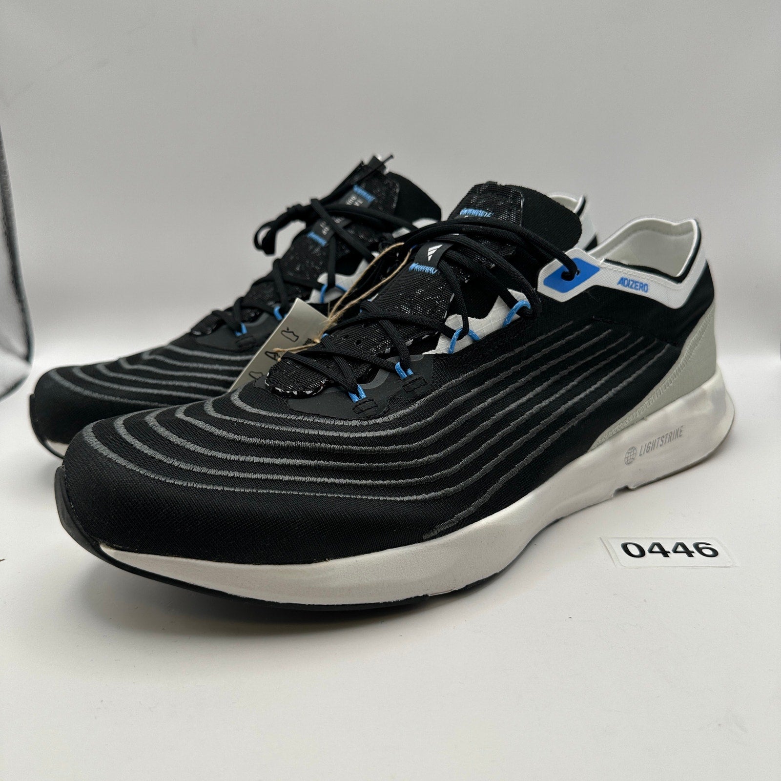 ADIDAS Adizero x PARLEY Men's 12.5 Lightstrike Running Shoes HQ6594 Black/Blue