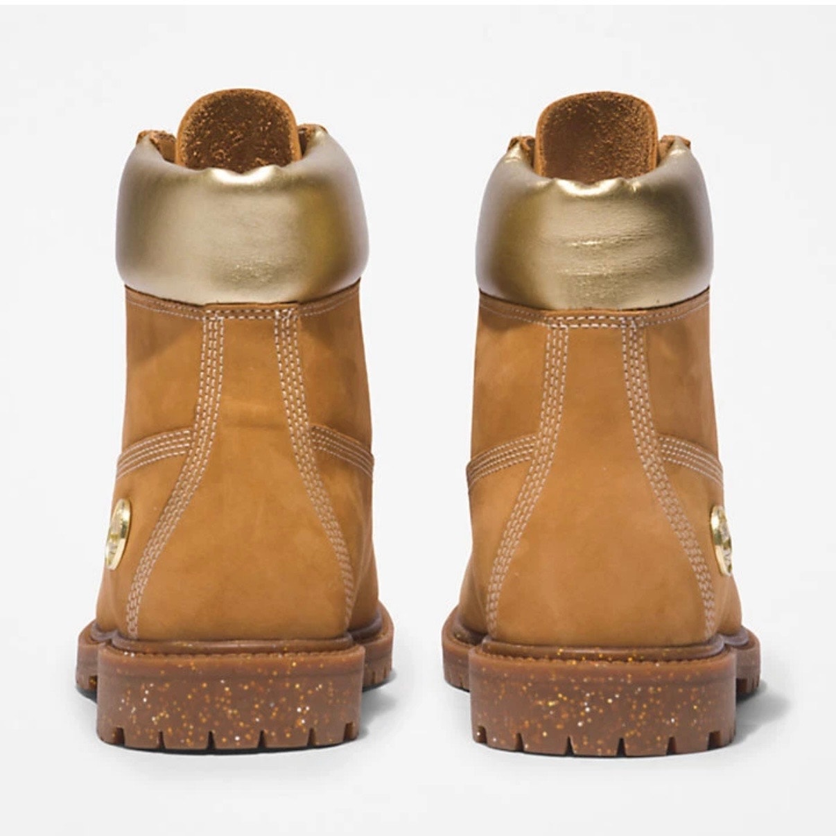 TIMBERLAND Women's 8.5 Heritage 6 IN Boot Premium Wheat Nubuck Waterproof Gold
