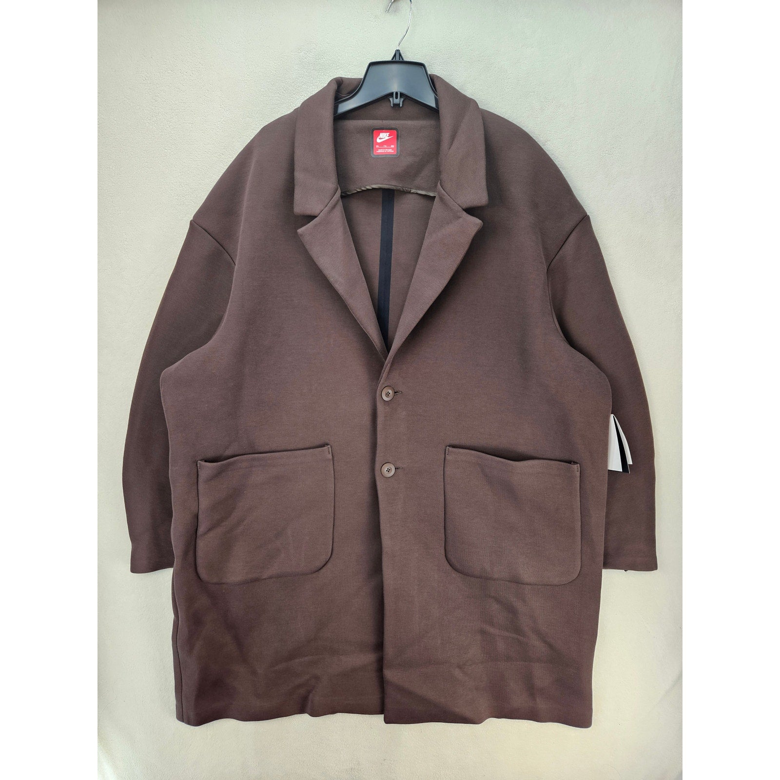 NIKE MEN'S XXL TECH FLEECE BLAZER COAT JACKET BROWN NWT FN0601-237