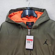 JORDAN MEN'S LARGE RENEGADE FLIGHT THERMA-FIT HOODED JACKET OLIVE HV0540-222