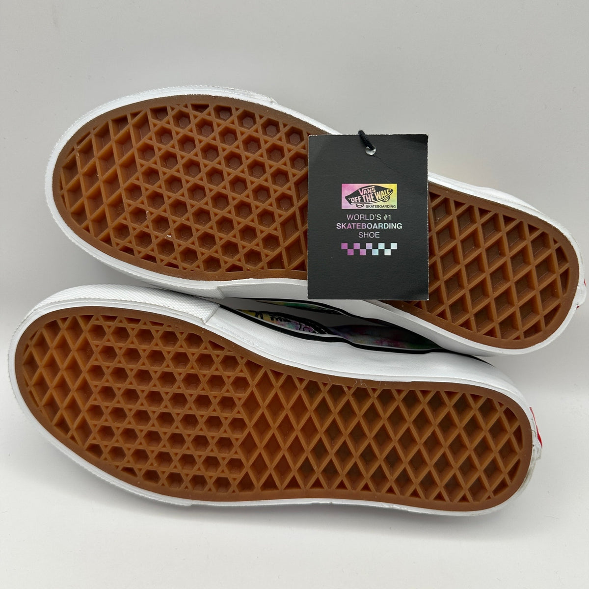 VANS Men's 4 Shroom Doom Skate Slip-on Shoes Moon Sun Trippy