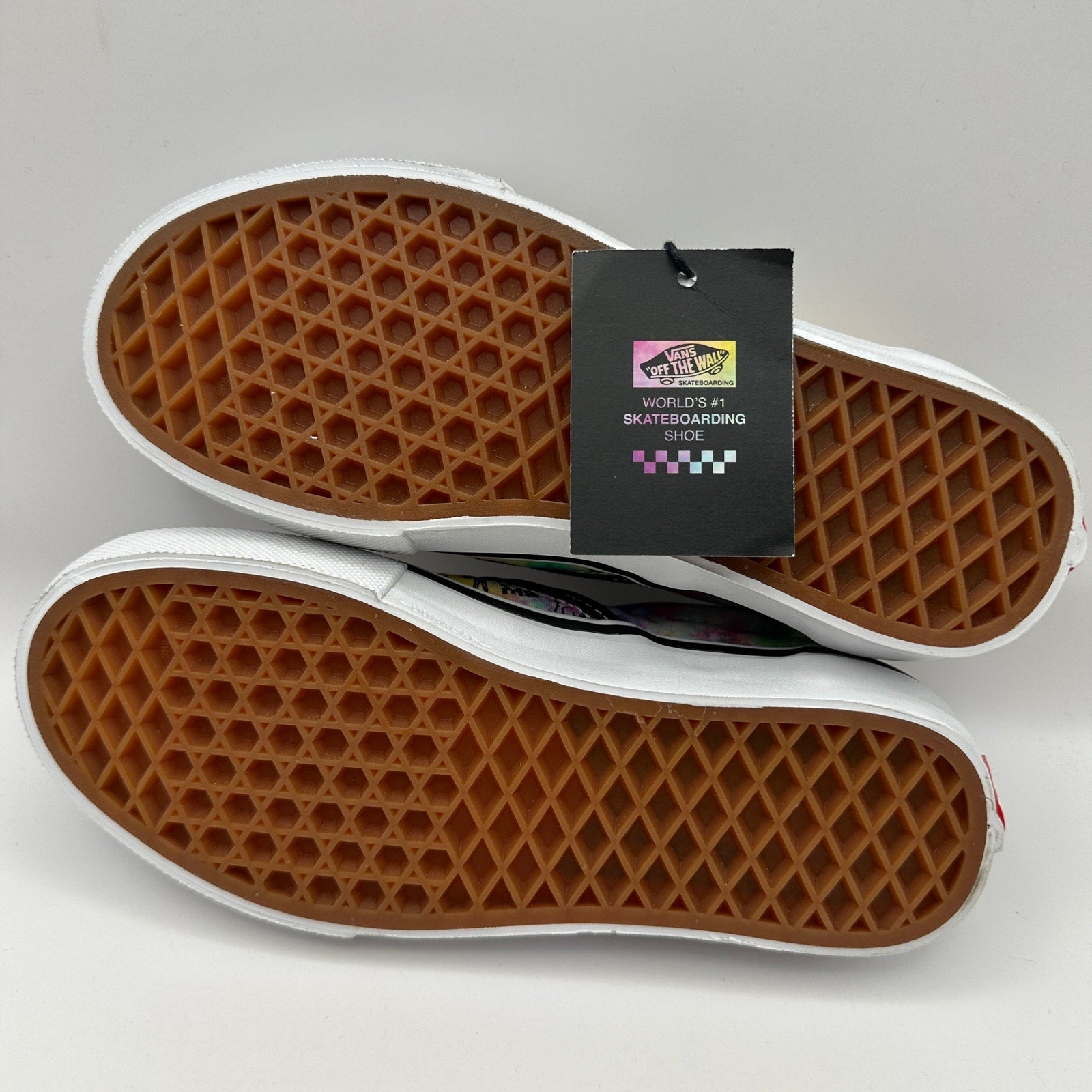 VANS Men's 4 Shroom Doom Skate Slip-on Shoes Moon Sun Trippy