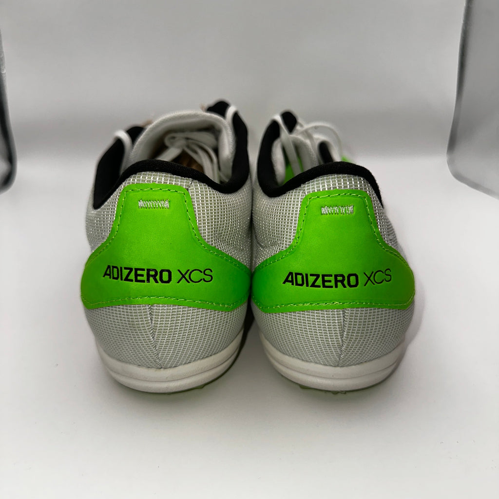Adidas Adizero XCS Mens 15 Running Cleats White Solar Green GX6681