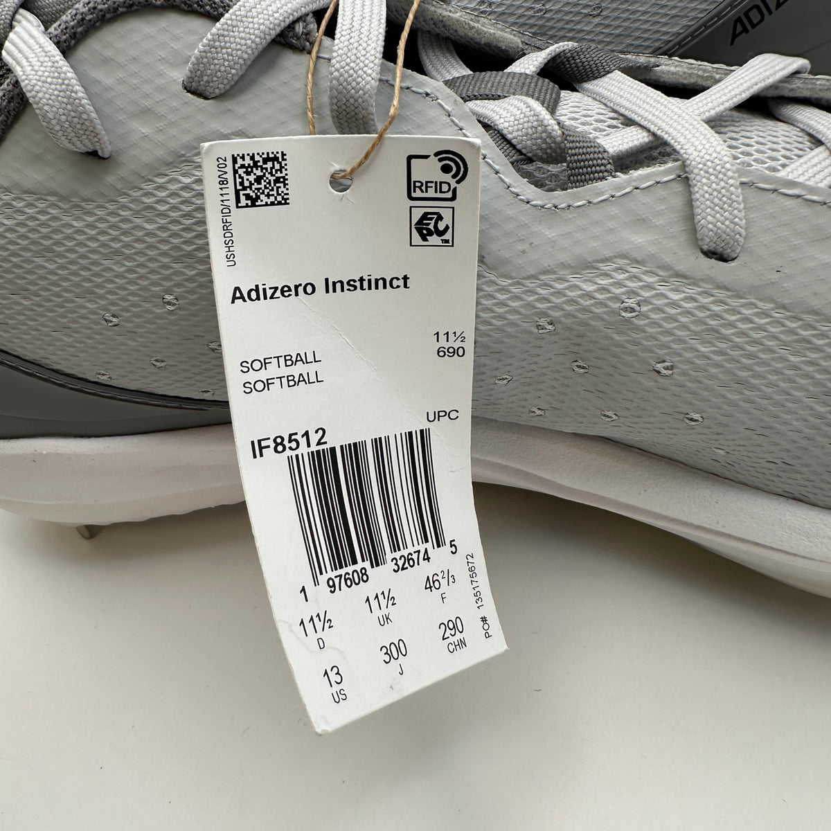 ADIDAS Women's 13 Adizero Instinct Softball Cleats IF8512