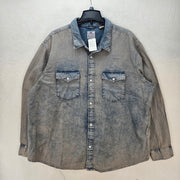 LEVI'S MEN'S XXL RARE DISTRESSED RELAXED WESTERN SHIRT NWT VINTAGE