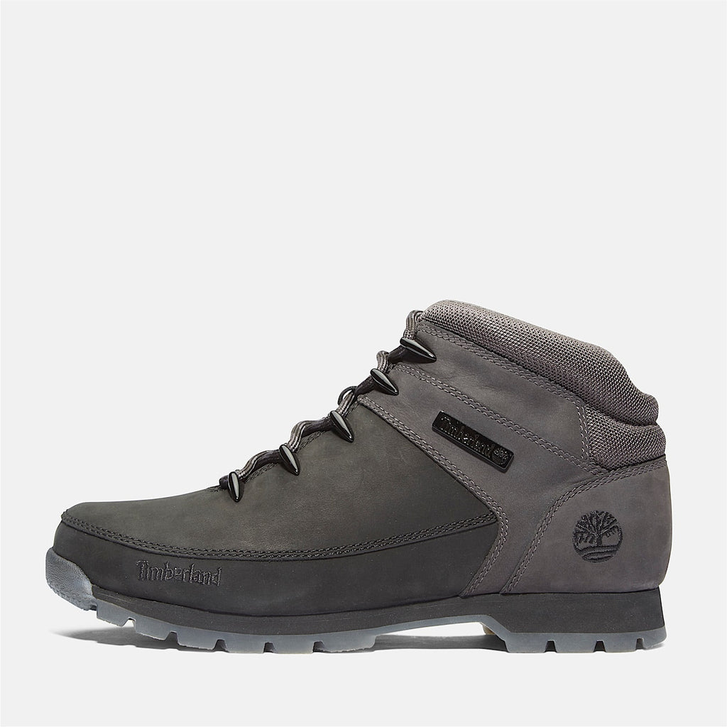 TIMBERLAND MEN'S 13 EURO SPRINT MID LACE BOOT JET BLACK NUBUCK NIB