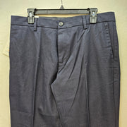 DOCKERS MEN'S 34X29 SIGNATURE LUX COTTON STRETCH KHAKI PANT CREASED NAVY