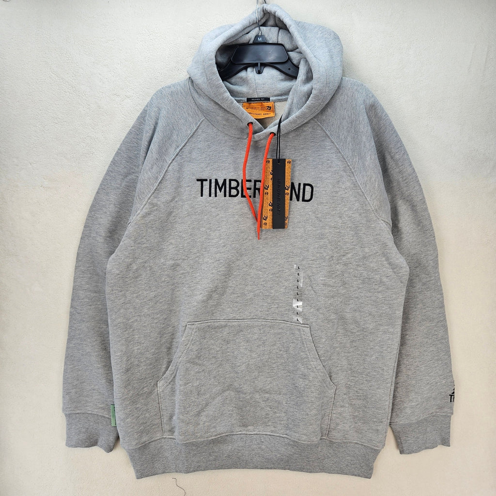 TIMBERLAND X NINA CHANEL ABNEY LARGE TERRY CLOTH PULLOVER HOODIE GRAY NWT