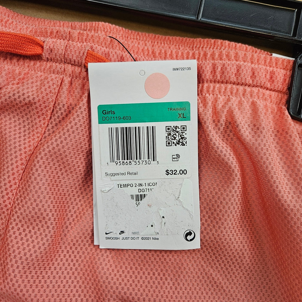 LOT OF 4 - NIKE GIRLS XL TEMPO RUNNING SHORTS SKORT NWT