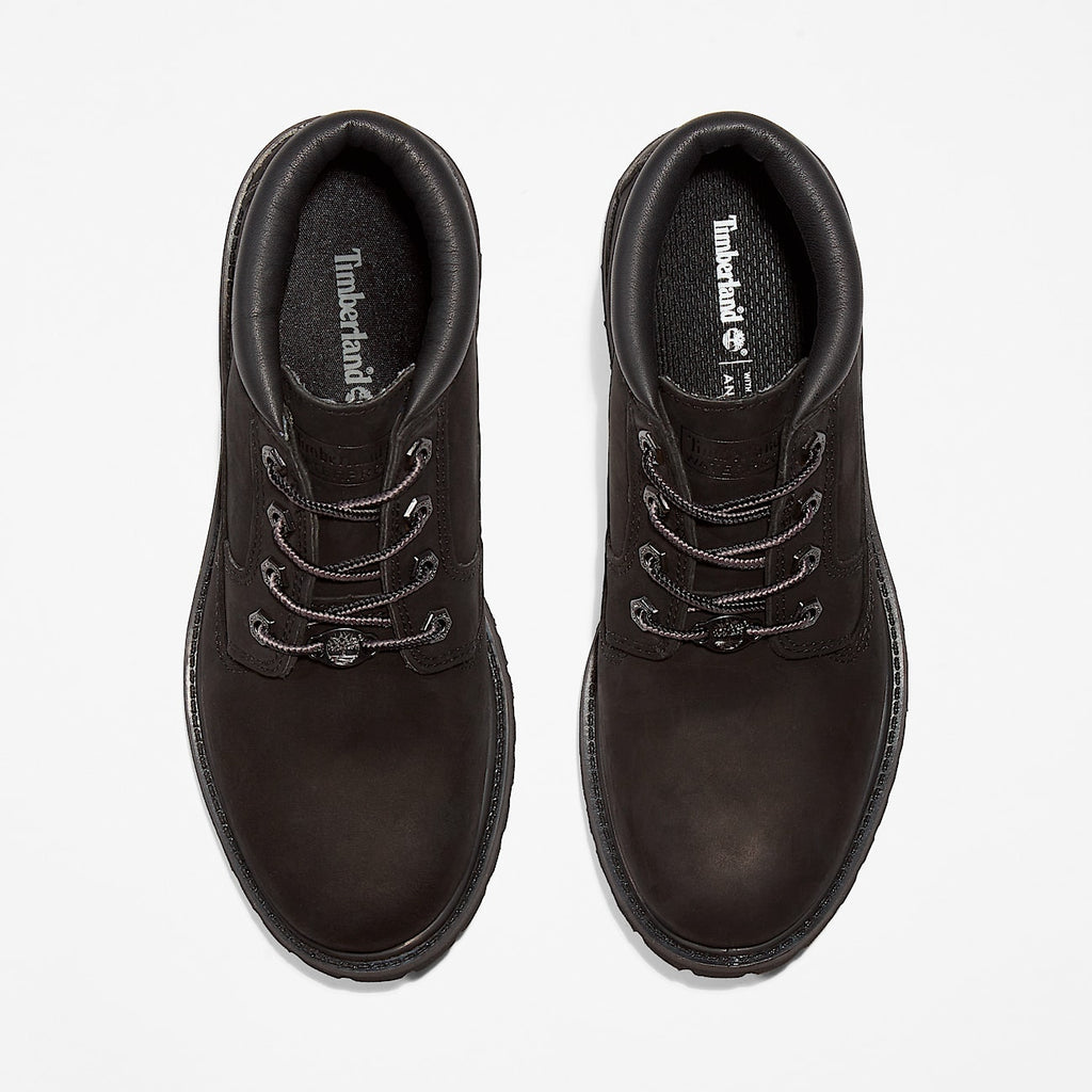 TIMBERLAND WOMEN'S 8.5 NELLIE WP CHUKKA BOOT BLACK NUBUCK NIB