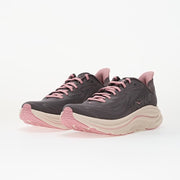 HOKA WOMEN'S 6 CLIFTON 10 RUNNING SHOES 1162031GXYD GALAXY DRIED ROSE GRAY