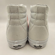 VANS WOMEN'S 6.5 SK8 HI CANVAS HI TOP SKATEBOARDING SNEAKERS TRIPLE WHITE