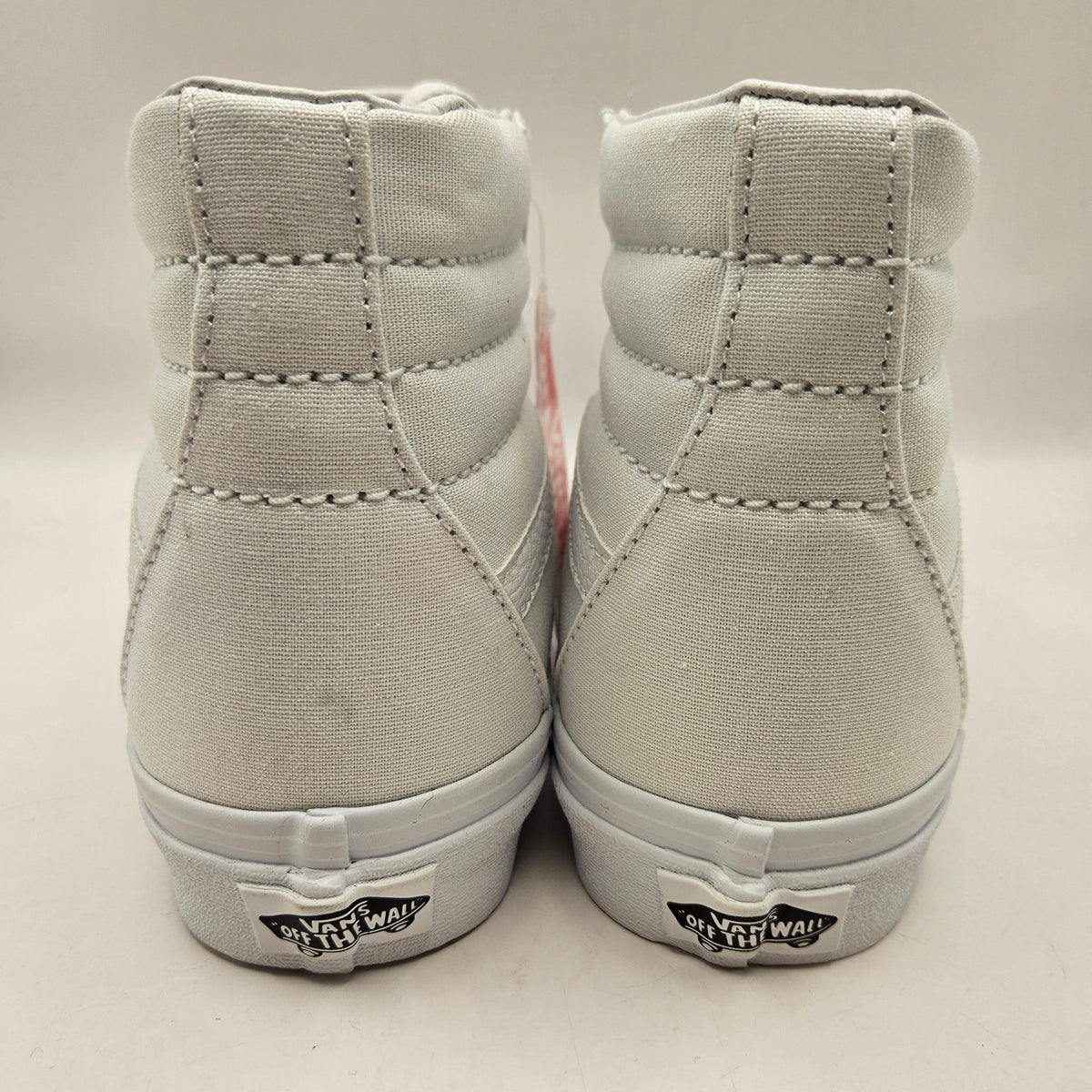 VANS WOMEN'S 6.5 SK8 HI CANVAS HI TOP SKATEBOARDING SNEAKERS TRIPLE WHITE