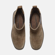 TIMBERLAND WOMEN'S 5.5 BELLEVAUX MID CHELSEA BOOT DK BROWN SUEDE NIB