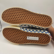 VANS MEN'S 8.5 SK8-HI CHECKERBOARD SIDEWALL CLASSIC BLUE SKATEBOARD NWOB