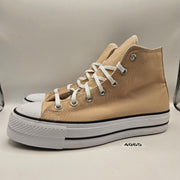 CONVERSE WOMEN'S 11 CTAS LIFT HI PLATFORM TRUE COASTAL DUNE A11874F NWOB